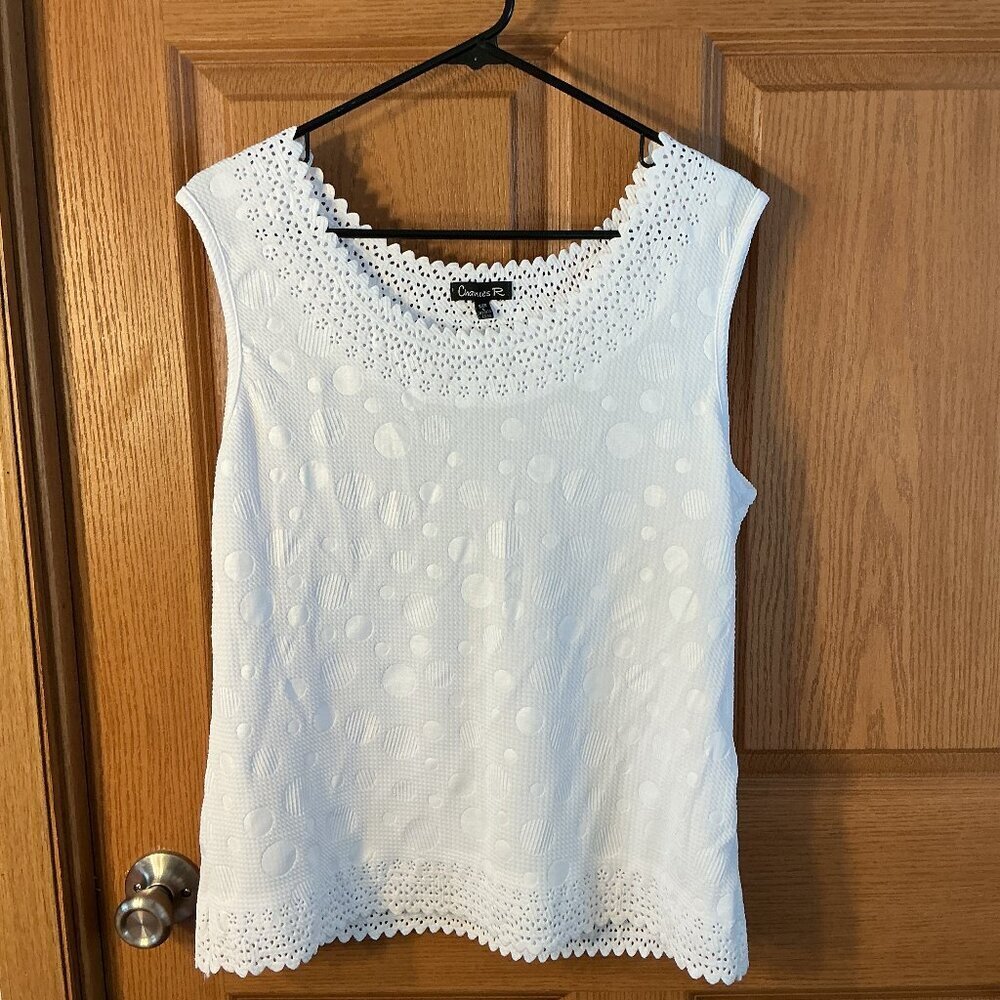 Chances R White tank top